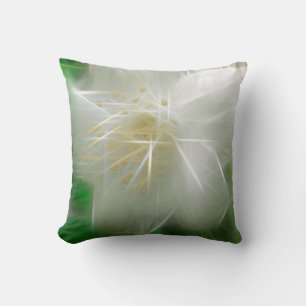 White Shiny Jasmine Cushion