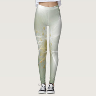 White Shiny Jasmine Leggings