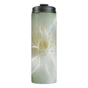 White Shiny Jasmine Thermal Tumbler