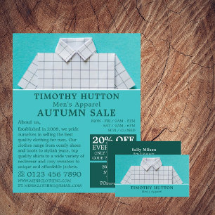 White Shirt, Men's Clothing Store Business Card