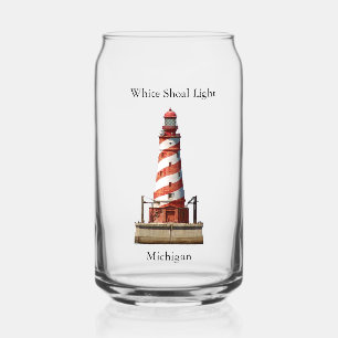 White Shoal Light can glass
