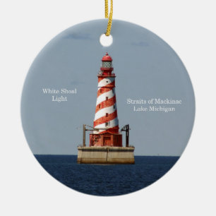 White Shoal Light ornament