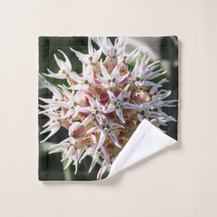 White Showy Milkweed, Flower Photography Wash Cloth