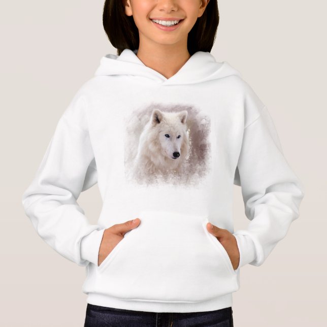 WHITE SIBERIAN HUSKY. (Front)