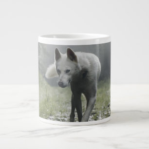 White Siberian Husky Large Coffee Mug