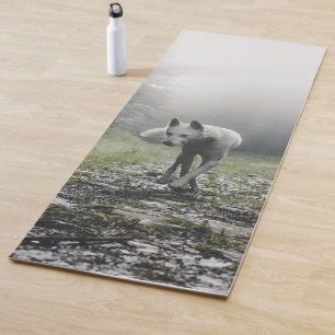 White Siberian Husky Yoga Mat