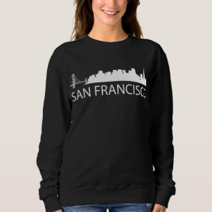 White Silhouette San Francisco with the word SAN F Sweatshirt