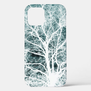 White silhouetted tree Case-Mate iPhone case