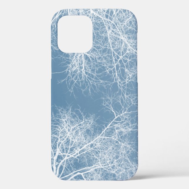 White silhouetted trees Case-Mate iPhone case (Back)
