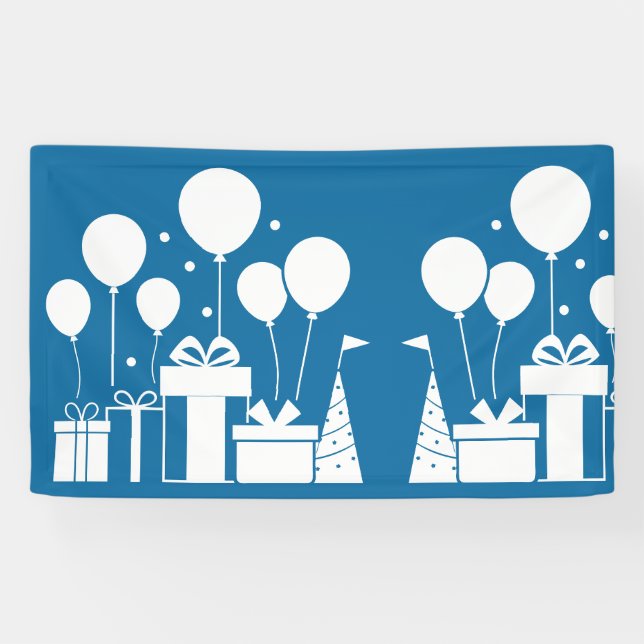 White Silhouettes Banner (Horizontal)