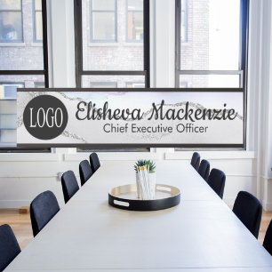 White Silver Office Door Sign Signs  Name Plate