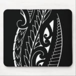 White silverfern New Zealand national symbol art Mouse Pad<br><div class="desc">This tribal design is a representation of the famous Maori silverfern, the national symbol of New Zealand, and also know as a design for the All Blacks. They are the national rugby team who perform a "haka" for each international rugby match, with the fierce faces and impressive moves. This design...</div>