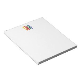 White Simple Business Logo Notepad