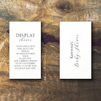 White Simple Minimalist Baby Shower Display Shower