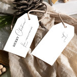 White Simple Modern Merry Christmas Gift Tags<br><div class="desc">Introducing our White Simple Modern Merry Christmas Gift Tags design, where simplicity meets elegance with a touch of Christmas charm. Offering a bright white and black aesthetic that brings a sense of clean sophistication to your holidays, making it a contemporary choice for those who appreciate a modern twist on traditional...</div>