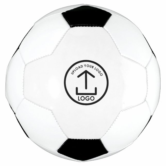 White Simple Modern Professional Business Logo Soccer Ball (Front)