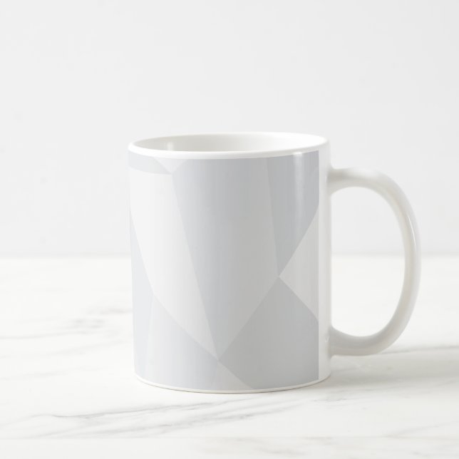 White, simple, modern, urban, cool, trendy pattern coffee mug (Right)