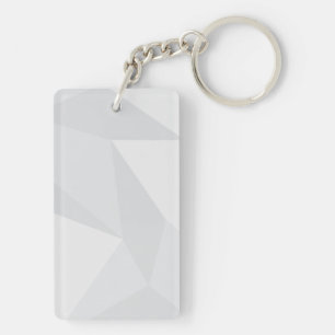 White, simple, modern, urban, cool, trendy pattern key ring