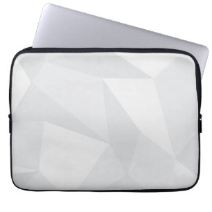 White, simple, modern, urban, cool, trendy pattern laptop sleeve