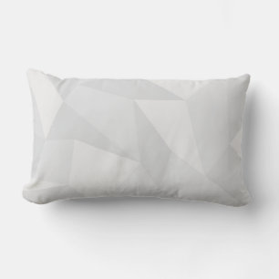 White, simple, modern, urban, cool, trendy pattern lumbar cushion