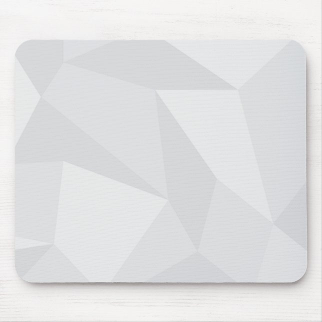 White, simple, modern, urban, cool, trendy pattern mouse pad (Front)