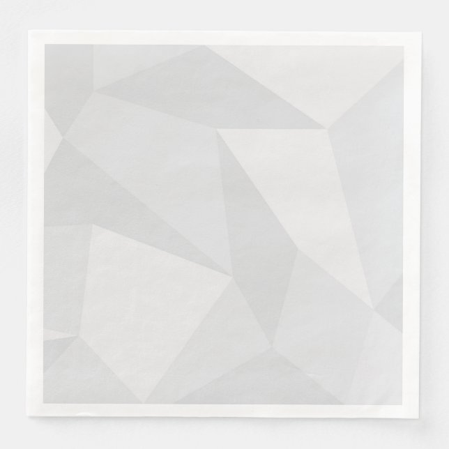 White, simple, modern, urban, cool, trendy pattern napkin (Front)