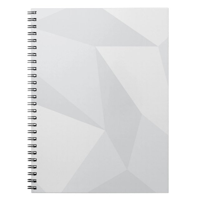 White, simple, modern, urban, cool, trendy pattern notebook (Front)