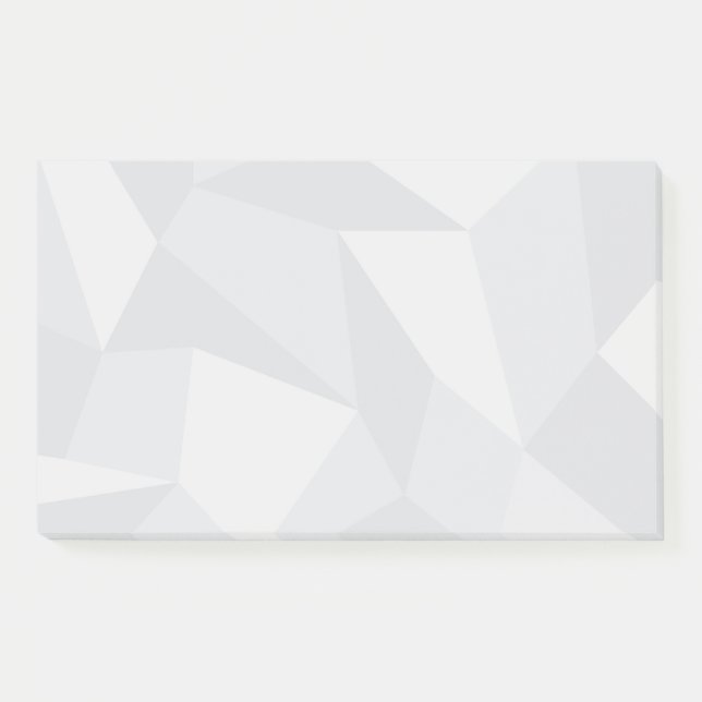 White, simple, modern, urban, cool, trendy pattern post-it notes (Front)