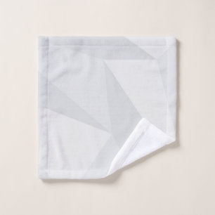 White, simple, modern, urban, cool, trendy pattern wash cloth