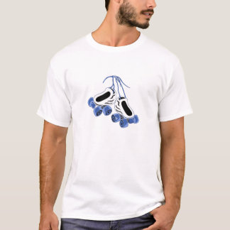 white skates blue wheels T-Shirt