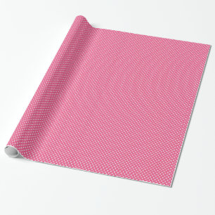 White Skulls on Pink Wrapping Paper