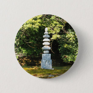 White Snake Pagoda / Hakuja No Tsuka 6 Cm Round Badge
