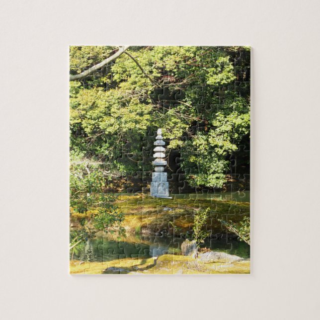 White Snake Pagoda / Hakuja No Tsuka Jigsaw Puzzle (Vertical)