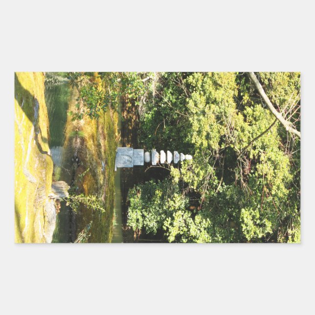 White Snake Pagoda / Hakuja No Tsuka Rectangular Sticker (Front)