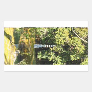 White Snake Pagoda / Hakuja No Tsuka Rectangular Sticker