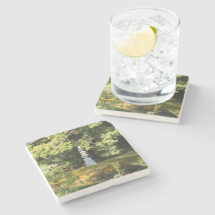 White Snake Pagoda / Hakuja No Tsuka Stone Coaster