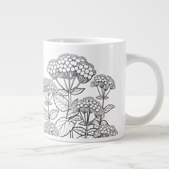 White Snakeroot - Ageratina altissima - Native Large Coffee Mug (Right)