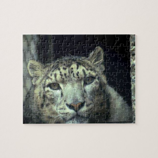 White Snow Leopard Jigsaw Puzzle (Horizontal)