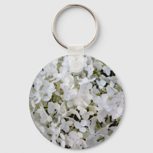 white snowball key ring