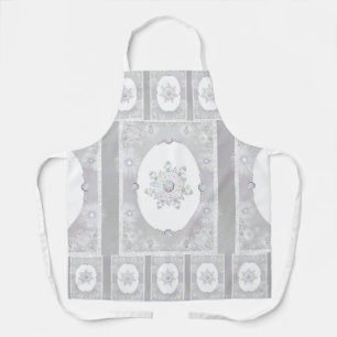 White Snowflake Apron