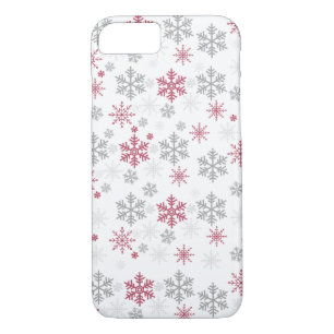 White snowflake cell phone case