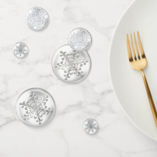 White Snowflake Confetti