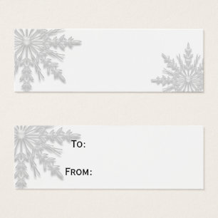 White Snowflake Gift Tags