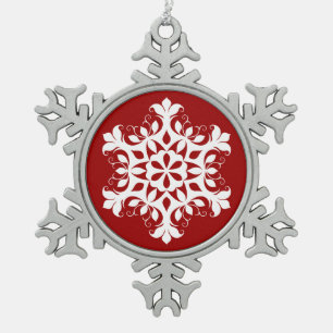 White Snowflake Ornament