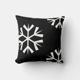 white SNOWFLAKE pattern Cushion