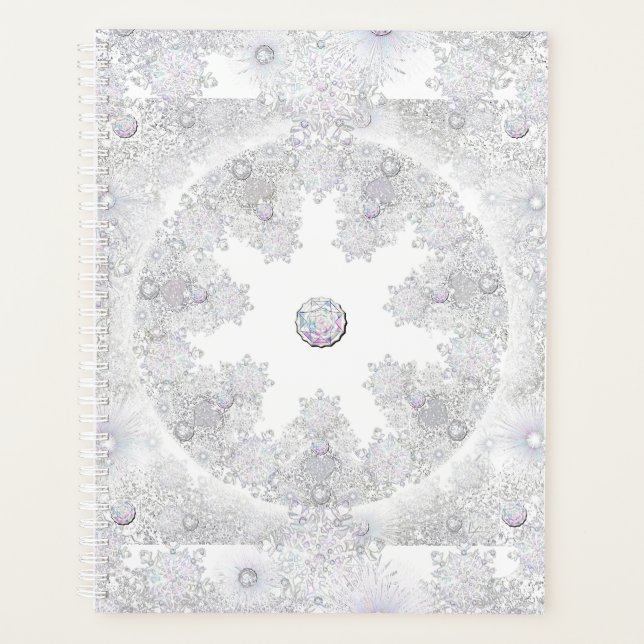 White snowflake planner (Front)