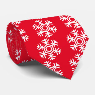 White Snowflake Tie