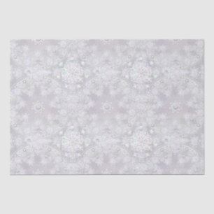 White snowflake tissue paper