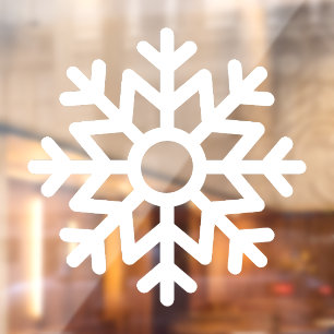 White Snowflake Window Cling
