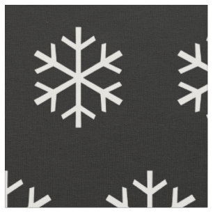 +{ White Snowflakes }+ Fabric